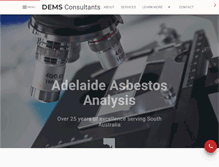 Tablet Screenshot of demsconsultants.com.au